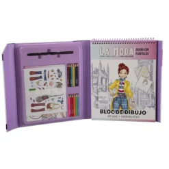 Otras marcas Kit Para Colorear Fashion Stencil & Style> Creativos