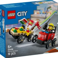 Lego City Great Vehicles Pack de Coches de Carreras Vs Camión de Bomberos - 60458> Construcción