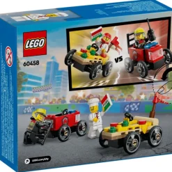 Lego City Great Vehicles Pack de Coches de Carreras Vs Camión de Bomberos - 60458><noscript><img width=