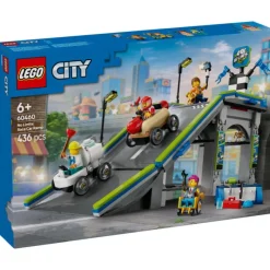 Lego City Great Vehicles Sin Límites: Rampa de Aceleración para Coches de Carreras - 60460> Construcción
