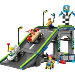 Lego City Great Vehicles Sin Límites: Rampa de Aceleración para Coches de Carreras - 60460> Construcción