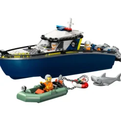 Lego City Police Persecución en Barco de Policía - 60456> Construcción