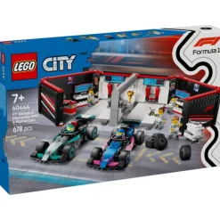 Lego City Project Alicia 2025 Garaje de F1 con Coches Mercedes-AMG y Alpine - 60444> Construcción