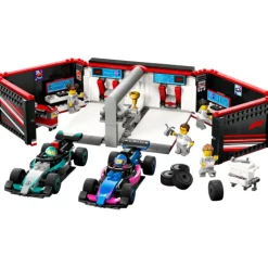 Lego City Project Alicia 2025 Garaje de F1 con Coches Mercedes-AMG y Alpine - 60444> Construcción