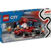 Lego City Project Alicia 2025 Parada en Boxes de F1 y Equipo de Mecánicos con Coche Ferrari - 60443> Construcción