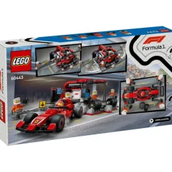 Lego City Project Alicia 2025 Parada en Boxes de F1 y Equipo de Mecánicos con Coche Ferrari - 60443><noscript><img width=