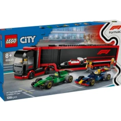Lego City Project Alicia 2025 Camión de F1 con Coches de F1 RB20 y AMR24 - 1086> Construcción