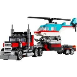Lego Creator Camión Plataforma Con Helicóptero - 31146> Construcción