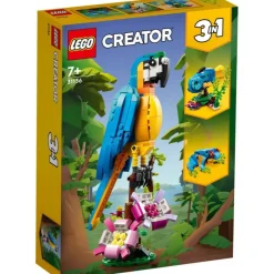 Lego Creator Loro Exótico - 31136> Construcción