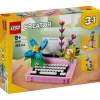 Lego Creator Máquina de Escribir con Flores - 31169> Construcción