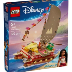 Lego Disney Princess Canoa de Aventuras de Vaiana - 43270> Construcción