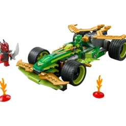 Lego Ninjago Coche de Carreras con Motor de Carga Manual de Lloyd - 71828> Construcción