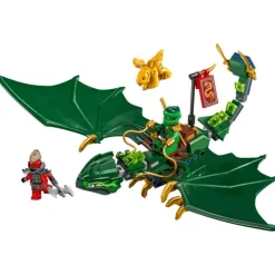Lego Ninjago Dragón Verde del Bosque de Lloyd - 71829> Construcción