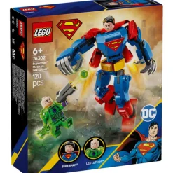 Lego Súper Héroes DC Armadura Robótica de Superman vs. Lex Luthor - 76302> Construcción