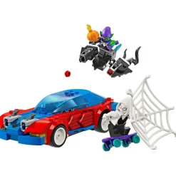 Lego Súper Héroes Marvel Coche de Spider-Man y Duende Verde Venomizado - 76279> Construcción