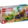 Lego Spidey Spin y Electro: Duelo de Vehículos Dinosaurio - 11198> Construcción