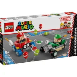 Lego Super Mario Mario Kart Mario Kart Bebé Mario vs. Bebé Luigi - 72034> Construcción