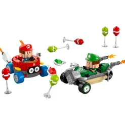 Lego Super Mario Mario Kart Mario Kart Bebé Mario vs. Bebé Luigi - 72034> Construcción