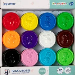 Manualidedos 12 Botes Pasta de Modelar> Creativos