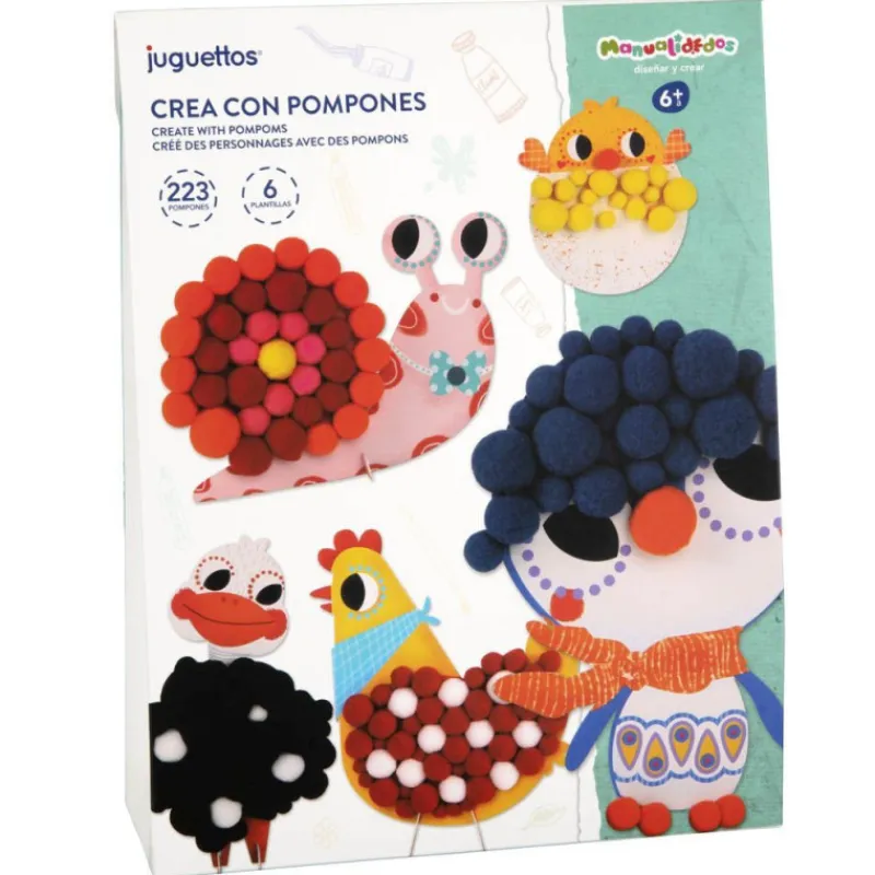 Manualidedos Crea con Pompones 233 Piezas> Creativos