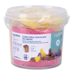 Manualidedos Cubo Crea con Slime de Arena><noscript><img width=