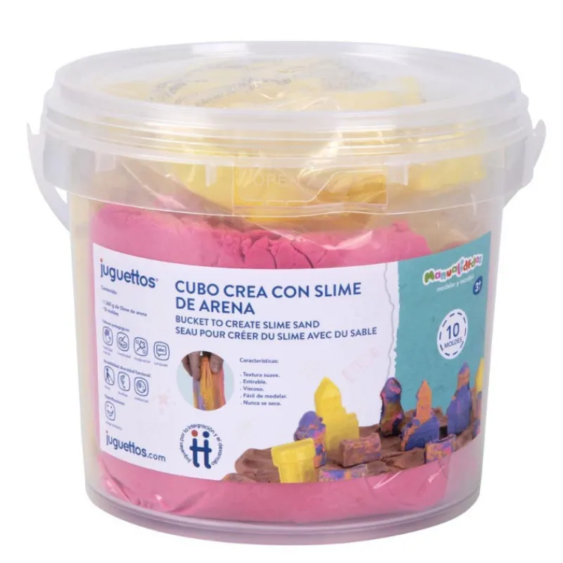 Manualidedos Cubo Crea con Slime de Arena> Creativos|Juguetes Educativos