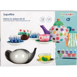 Manualidedos Pinta tu Juego de Té Cerámica> Creativos
