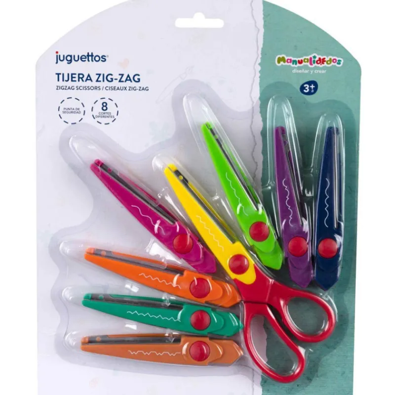 Manualidedos tijera Zig-Zag 8 en 1> Creativos|Juguetes Educativos
