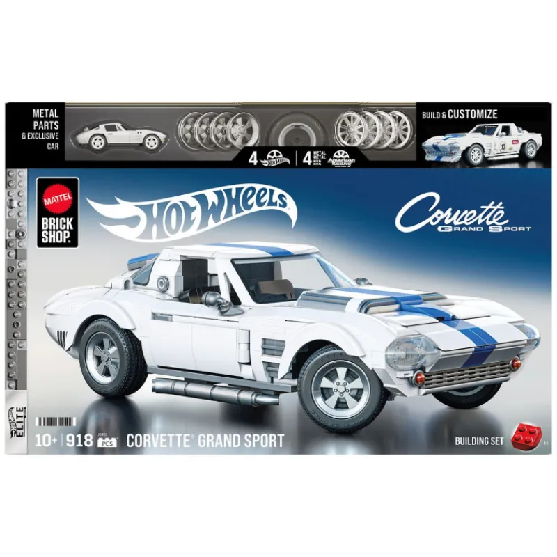 Otras marcas Mattel Brick Shop Hot Wheels Corvette Grand Sport Elite 918 Piezas> Construcción|Fan Zone