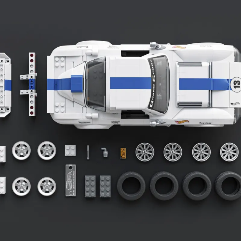 Otras marcas Mattel Brick Shop Hot Wheels Corvette Grand Sport Elite 918 Piezas> Construcción|Fan Zone