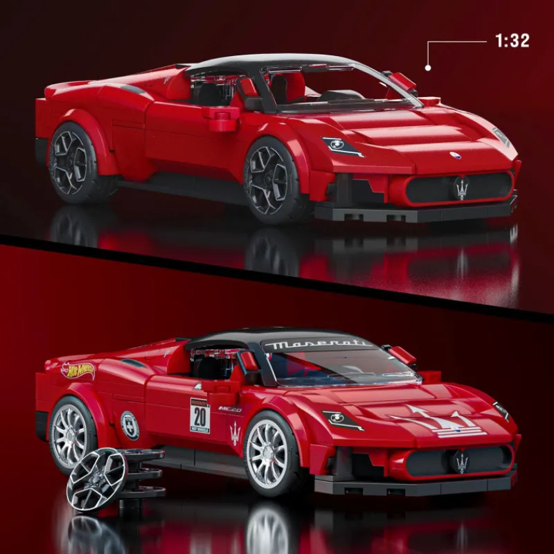 Hot wheels Mattel Brick Shop Maserati MC20 - Speed Series, 250 piezas> Construcción|Fan Zone