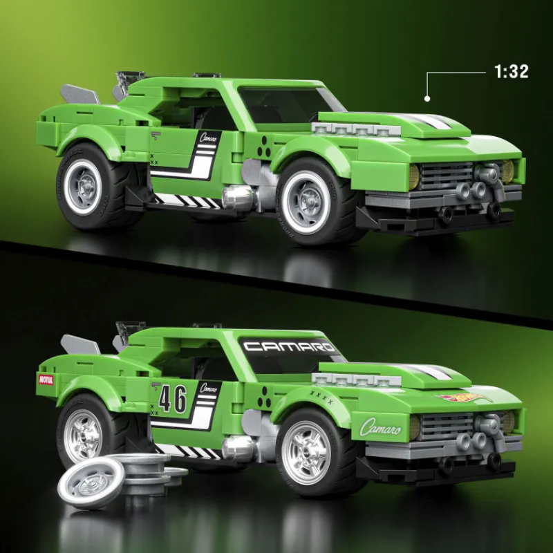 Otras marcas Mattel Brick Shop Hot Wheels Custom 68 Camaro Speed Series, 289 piezas> Construcción|Fan Zone