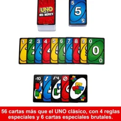 Mattel games Juego de Cartas UNO Show'Em No Mercy> Fan Zone|Juegos De Mesa