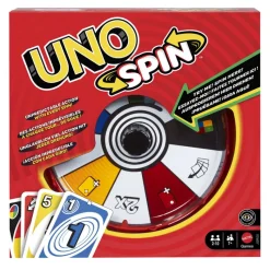 Mattel games UNO Spin Juego de Cartas con Ruleta> Juegos De Mesa