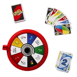 Mattel games UNO Spin Juego de Cartas con Ruleta> Juegos De Mesa