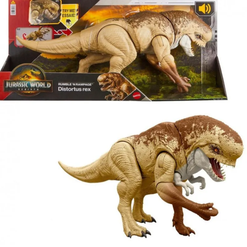 Jurassic world Mattel Dinosaurio Distortus Rex El Renacer> Figuras Acción