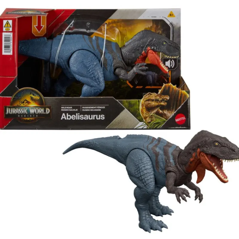 Jurassic world Mattel : El Renacer, Abelisaurus Rugido Salvaje> Figuras Acción