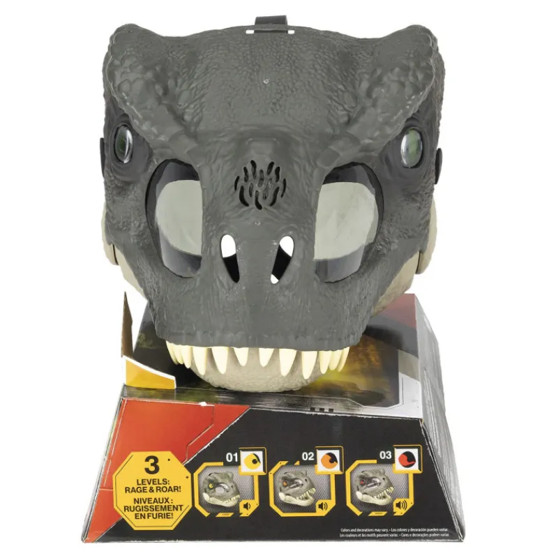 Jurassic world Mattel Rebirth Máscara T-Rex> Disfraces Y Accesorios