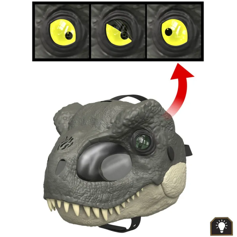 Jurassic world Mattel Rebirth Máscara T-Rex> Disfraces Y Accesorios