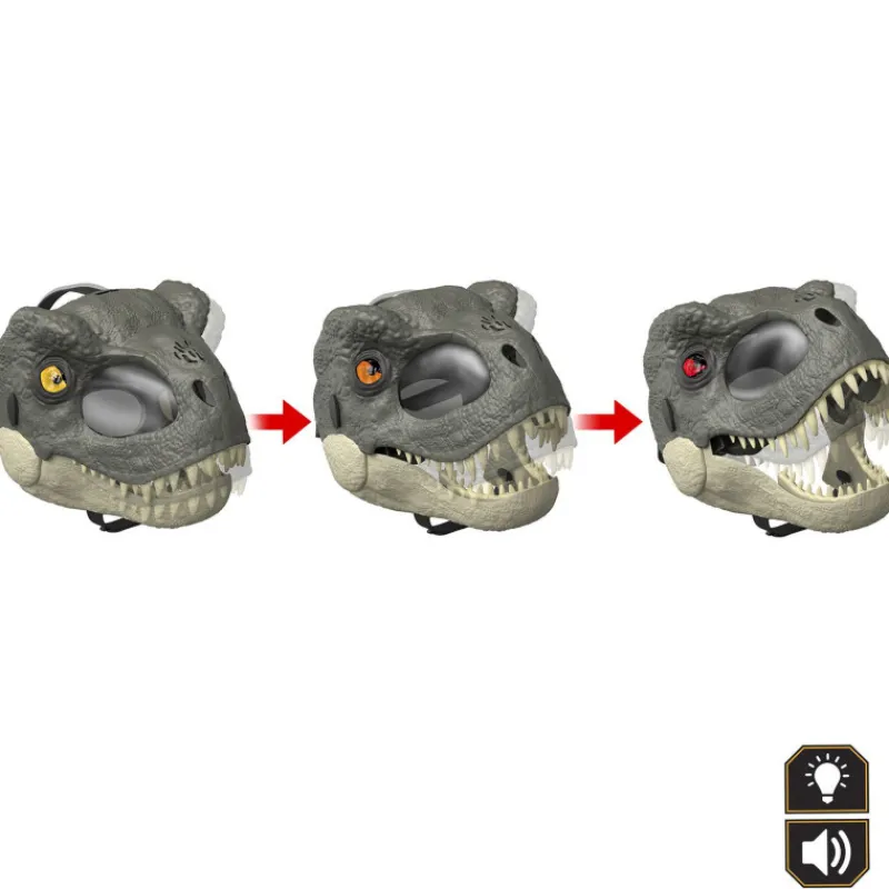 Jurassic world Mattel Rebirth Máscara T-Rex> Disfraces Y Accesorios