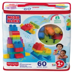Mega bloks Bolsa de Construcción 60 Piezas Bolsa Azul> Construcción