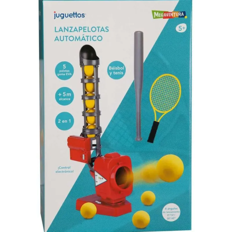 Megaventura Lanzapelotas Automático 2 en 1> Juguetes Deportivos