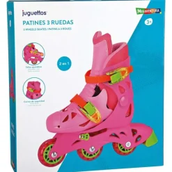 Megaventura Patín 3 Ruedas Rosa Talla S><noscript><img width=