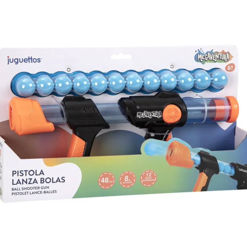 Megaventura Pistola Lanza Bolas> Juguetes Deportivos