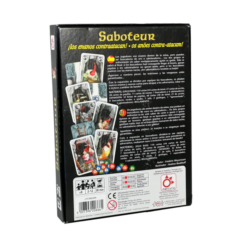 Otras marcas Mercurio Saboteur Juego de Mesa Juego Base + Expansión> Fan Zone|Juegos De Mesa
