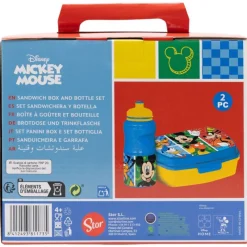 Disney Mickey Set Sandwichera y Botella><noscript><img width=