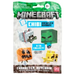 Minecraft Chibi Backpack Buddies Llavero Varios Modelos> Figuras Acción|Vuelta Al Cole