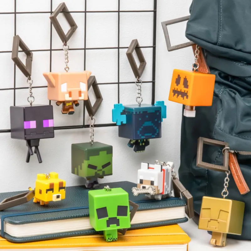 Minecraft Chibi Backpack Buddies Llavero Varios Modelos> Figuras Acción|Vuelta Al Cole