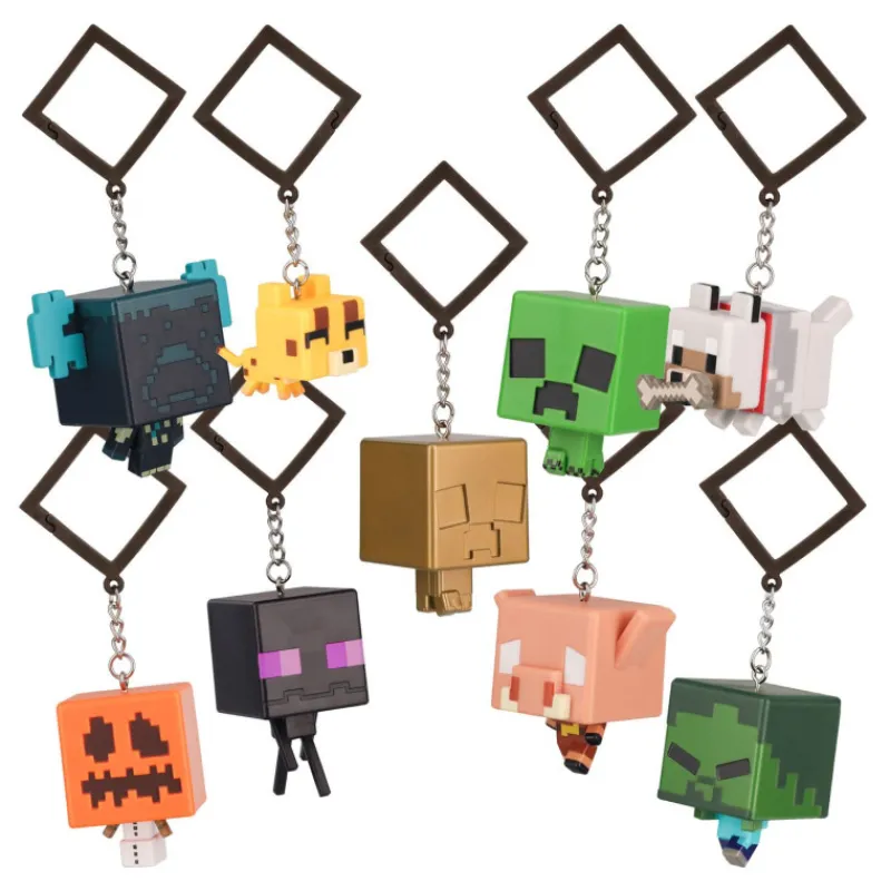 Minecraft Chibi Backpack Buddies Llavero Varios Modelos> Figuras Acción|Vuelta Al Cole