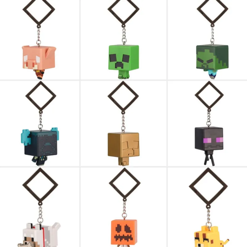 Minecraft Chibi Backpack Buddies Llavero Varios Modelos> Figuras Acción|Vuelta Al Cole